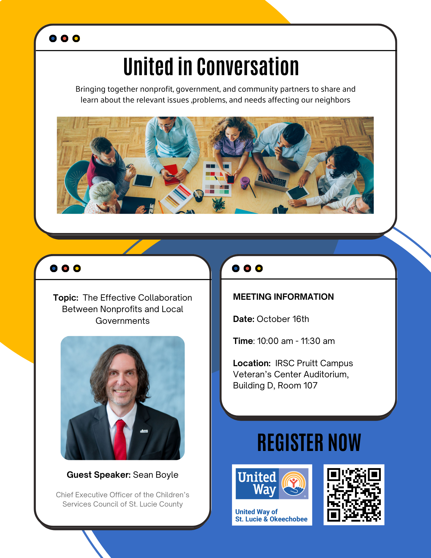 United in Conversation Meeting Details