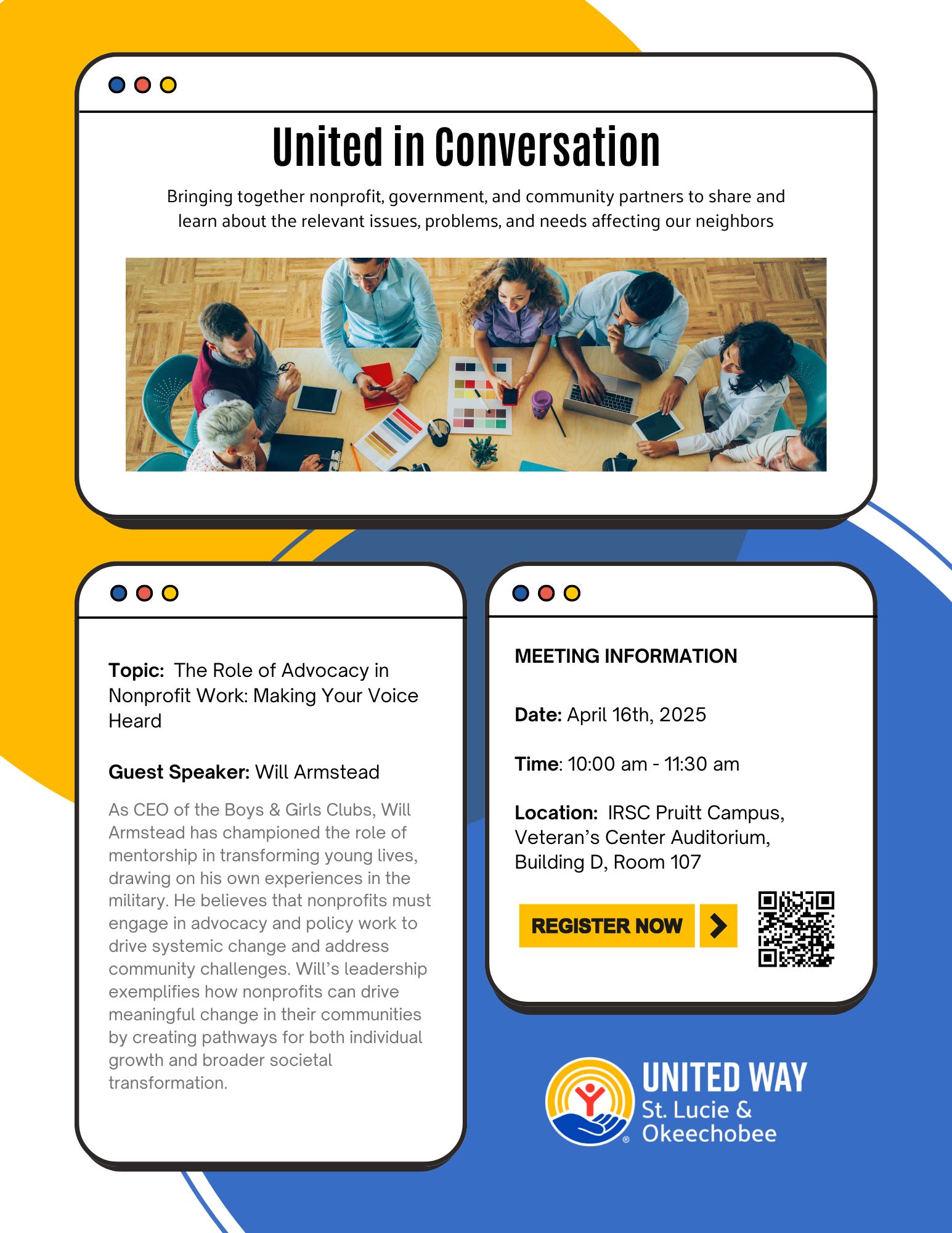 United in Conversation Meeting Details